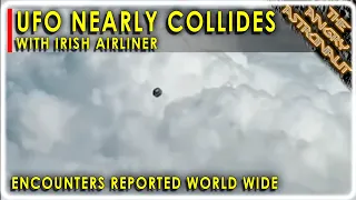 UFO nearly collides with commercial airliner over Britain!!  New UAP footage!!