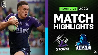 NRL 2023 | Melbourne Storm v Gold Coast Titans | Match Highlights
