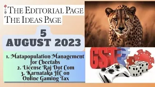 5th August 2023 | Gargi Classes The Editorials & Idea Analysis | By R.K. Lata