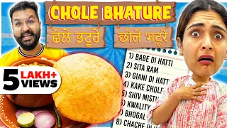 Finding INDIA Ke BEST Chole Bhature Food Challenge 😱 Eating Only CHOLE BHATURE for 24 hrs 🙈