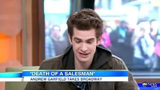 Andrew Garfield on 'Death Of A Salesman' and 'Spider-Man' / 'Good Morning America' (March 9/2012)