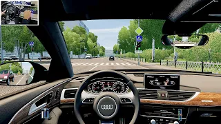 High Speed Driving Audi A6 - C7 | Thrustmaster T300 RS GT Gameplay #ccd