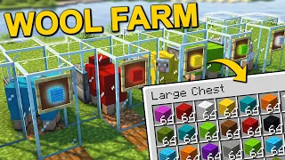 The EASIEST Wool Farm in Minecraft 1.20 (Tutorial)