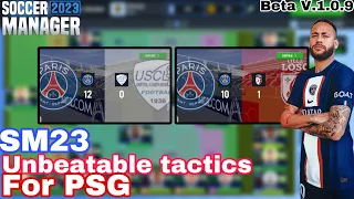 Unbeatable SM23 tactics For PSG | Soccer Manager 2023 Beta
