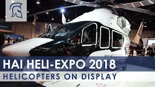 Helicopters On Display At HAI Heli-Expo 2018