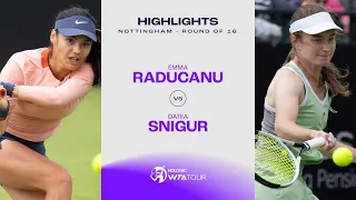 Emma Raducanu vs. Daria Snigur | 2024 Nottingham Round of 16 | WTA Match Highlights