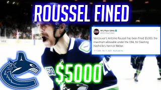 Antoine Roussel Fined $5000 (Canucks News)