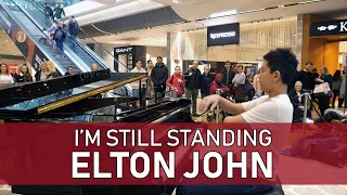 Playing Elton John I'm Still Standing at Westfield Stratford Shopping Centre Cole Lam 12 Years Old