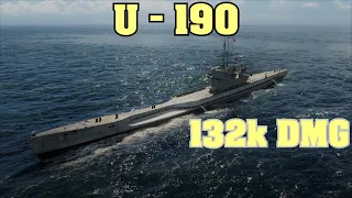 World of Warships U-190 [132k DMG]