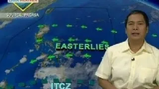 24Oras: Easterlies at ITCZ, magdudulot ng pag-ulan sa ilang lugar bukas