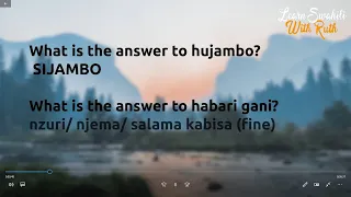 Swahili for Beginners: A MUST KNOW QUESTIONS & ANSWERS (PART TWO)