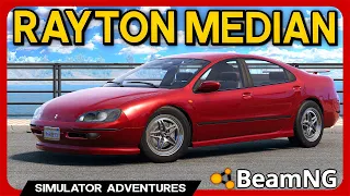 New CURVY 90s Sedan Mod! BeamNG Rayton Median