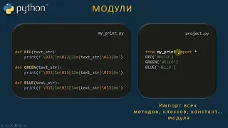 Урок 16. Python. Модули. Импорт своих модулей