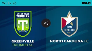 Greenville Triumph SC v North Carolina FC: September 9, 2023