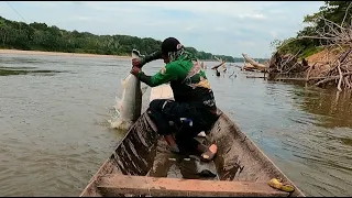 Pescando en la carpa Guaviare Colombia y participando en el torneo de pesca el caimán rumbero.