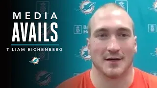 Liam Eichenberg Talks 2021 Rookie Minicamp | Miami Dolphins Media Avails