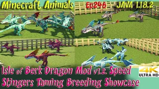 Isle of Berk Dragon Mod v1.2 Speed Stingers Dragon Fighting Nests  JAVA 1.18.2 Animals Ep246