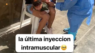 la última inyeccion intramuscular💉💔🥺duele es la unico opcion