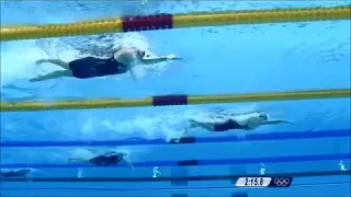 Katie Ledecky Freestyle Under Water Side View