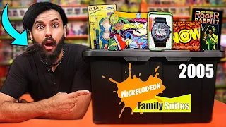 Opening BLACK MYSTERY BIN FROM THE NOW CLOSED NICKELODEON FAMILY SUITES  *SEALED FOR YEARS!* EP.7