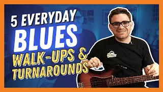 5 Everyday Blues Walking Bass Lines & Turnarounds