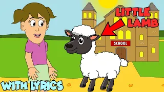 Mary Had A Little Lamb WITH LYRICS | Nursery Rhymes And Kids Songs | Puppy Hey Hey