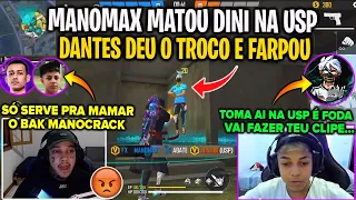 MANOMAX MATOU DINI FF NA USP - DANTES NÃO GOSTOU E DEU O TROCO LEVOU OS 4 E FARPOU - 4X4 DAS FARPAS!