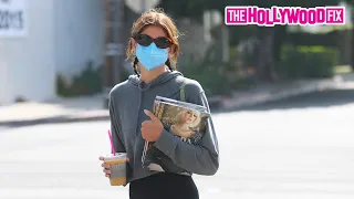 Kaia Gerber Stocks Up On Fashion Magazines While Grabbing Coffee After Her Morning Workout 6.1.21