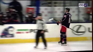 Pierre-Luc Dubois' last shift last night (1/21/21 vs Lightning) was a full blown men's league shift.