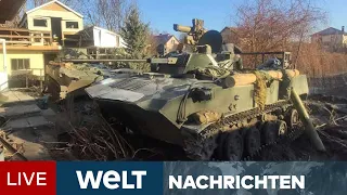 UKRAINE IM KRIEG: Riesiger russischer Militärkonvoi nahe Kiew - Panzer in Charkiw | WELT Newsstream