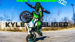 KYLE SLIGER on a fresh "Kawasaki zx6"