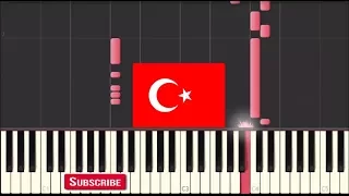 Turkiye | National Anthem | easy piano