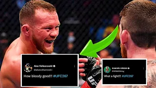 MMA UFC fighters react to Petr Yan BEATING Cory Sandhagen UFC 267