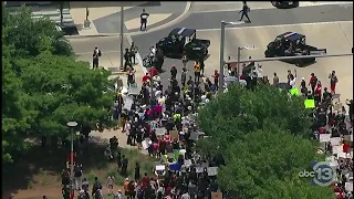 Protesters marched in Houston for George Floyd