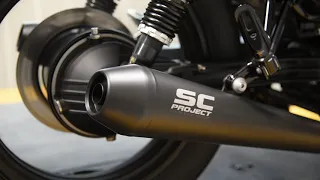 SC-Project Racer Conical mufflers pair for Moto Guzzi V7 III