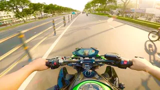 Dạo Z800 đường đông xe - Driving the z800 on busy roads