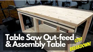 How to Build an Easy Out-Feed and Assembly Table