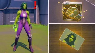 Fortnite All New Bosses, Vault Locations & Mythic Weapons, KeyCard Boss She Hulk in Season 4