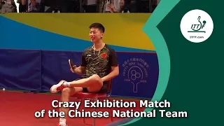 Funny Table Tennis Exhibition Match