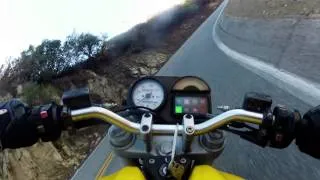 Ducati Monster 750 Mulholland highway run