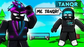 I 1v1'ed The Most Toxic FAKE TANQR In Roblox BedWars...