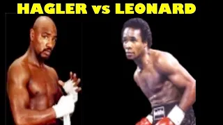 MARVELOUS MARVIN HAGLER VS SUGAR RAY LEONARD   VERY RARE BUILD UP