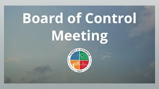 2023.07.24 Board of Control Meeting