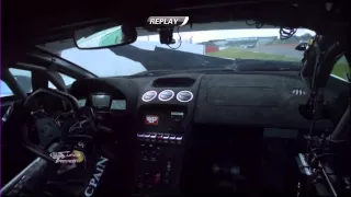 Adrian Newey crashes his Lamborghini Super Trofeo - 2013 Silverstone