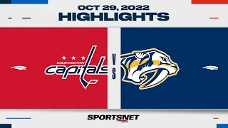 NHL Highlights | Capitals vs. Predators - Oct. 29, 2022