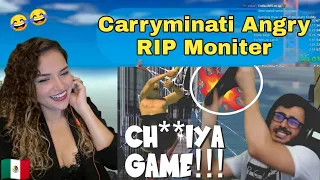 RIP Moniter | Carryminati Super Angry Moment  | Getting Over it | Mexican Girl