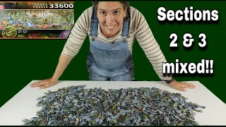 Doing my BIG DREAM puzzle (Wildlife 33,600 PIECES) with MIXED BAGS! Part 2