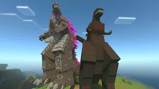 Evolved Godzilla vs Shin Godzilla Addon MCPE in Minecraft Bedrock | WedCraft