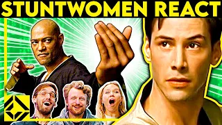 Stuntwomen React to Bad & Great Hollywood Stunts 9