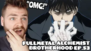 MUSTANG GOES DARK??!! | FULLMETAL ALCHEMIST BROTHERHOOD EPISODE 53 | New Anime Fan! | REACTION